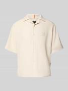 BOSS Orange Relaxed Fit Freizeithemd Lyocell-Mix Modell 'LAPISY' in Sa...