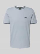 BOSS Green Regular Fit T-Shirt aus Baumwoll-Mix Modell 'TAUL' in Rauch...