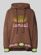 miss goodlife Hoodie mit Ziersteinbesatz und überschnittenen Schultern...