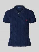 Polo Ralph Lauren Regular Fit Poloshirt mit Zopfmuster und Logo-Stitch...
