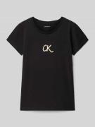 Calvin Klein Jeans Slim Fit T-Shirt mit Logo-Print und Rundhalsausschn...