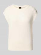 BOSS Orange Loose Fit Pullunder aus Strick in Weiss, Größe M