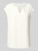 Jake*s Collection Regular Fit Blusentop mit Kappärmeln in Beige, Größe...