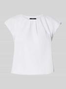 Zero Regular Fit Kurzarmbluse mit Kappärmeln in Weiss, Größe 38