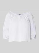 Zero Regular Fit Bluse mit 3/4-Arm in Weiss, Größe 36