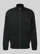 Polo Ralph Lauren Sweatjacke mit Stehkragen und Reißverschlusstaschen ...