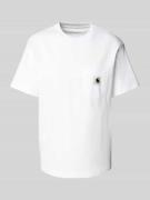 Carhartt Work In Progress T-Shirt mit Rundhalsausschnitt und Brusttasc...