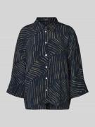OPUS Relaxed Fit Bluse aus Viskose Modell 'Fiana palm leaves' in Dunke...