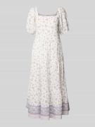 Pepe Jeans Ausgestelltes Freizeitkleid aus reiner Baumwolle in Offwhit...