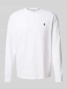 Polo Ralph Lauren Classic Fit Longsleeve mit Label-Stitching in Weiss,...