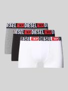 Diesel Trunks mit elastischem Bund im 3er-Pack in Mittelgrau, Größe L