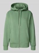 Gant Relaxed Fit Sweatjacke aus Baumwoll-Mix mit Känguru-Tasche in Min...