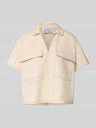 JAKE*S STUDIO WOMAN Relaxed Fit Bluse mit Brustpattentaschen in Offwhi...