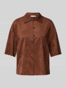 Christian Berg Woman Regular Fit Bluse mit durchgehender Knopfleiste i...