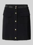 LIU JO SPORT Minirock mit Knopfleiste und Pattentaschen in Black, Größ...