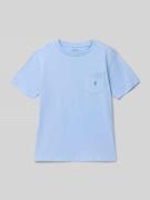 Polo Ralph Lauren Teens T-Shirt mit Label-Stitching in Bleu, Größe XL