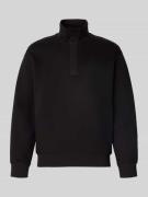 ARMANI EXCHANGE Sweatshirt mit Stehkragen Modell 'FELPA' in Black, Grö...
