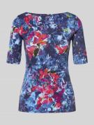 Lauren Ralph Lauren T-Shirt mit 1/2-Arm Modell 'JUDY' in Bleu Melange,...