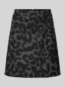 Street One Minirock mit Nahtreißverschluss in Mittelgrau, Größe 46