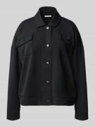 Christian Berg Woman Sweatjacke mit Umlegekragen und Brusttaschen in B...