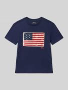 Polo Ralph Lauren Teens T-Shirt mit Label-Stitching in Marine, Größe M