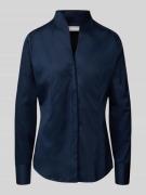 ETERNA Hemdbluse mit Kelchkragen Modell 'Ruby' in Marine, Größe 34