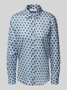 Christian Berg Woman Hemdbluse mit Knopfleiste in Aqua, Größe 36