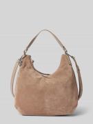 Coccinelle Hobo Bag mit Label-Detail Modell 'REBEKKA' in Taupe, Größe ...