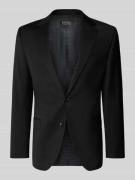 DIGEL Modern Fit 2-Knopf-Sakko aus Schurwoll-Mix in Black, Größe 29