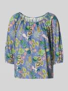 Christian Berg Woman Blusenshirt mit elastischen Abschlüssen in Lagune...