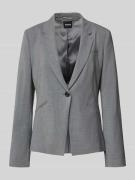 BOSS Regular Fit Kurzblazer aus Schurwolle in Mittelgrau Melange, Größ...