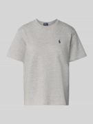 Polo Ralph Lauren T-Shirt mit Label-Stitching in Mittelgrau Melange, G...
