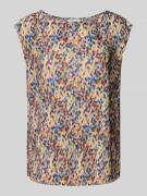 Rich & Royal Blusentop mit Rundhalsausschnitt in Bordeaux, Größe M