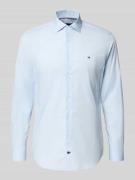 Tommy Hilfiger Tailored Slim Fit Business-Hemd mit Knopfleiste in Bleu...