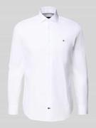 Tommy Hilfiger Tailored Slim Fit Businesshemd mit Kentkragen in Weiss,...