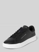 Tommy Hilfiger Low Top Sneaker aus echtem Leder in Black, Größe 41
