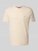 Tommy Hilfiger Regular Fit T-Shirt aus reiner Baumwolle in Offwhite, G...