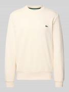 Lacoste Regular Fit Sweatshirt aus Baumwoll-Mix in Offwhite, Größe L