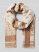 JOOP! Schal mit Fransen Modell 'Alessia' in Sand, Größe 1