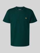 Carhartt Work In Progress T-Shirt mit Label-Stitching und Rundhalsauss...