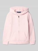 Polo Ralph Lauren Kids Sweatjacke mit Kapuze in Pink Melange, Größe 10...