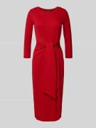 Lauren Ralph Lauren Midikleid mit Knotendetail Modell 'IMALAH' in Rot,...
