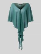 Vera Mont Stola aus Chiffon mit Knopfverschluss in Smaragd, Größe L