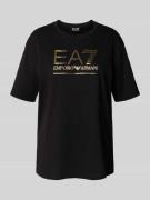 EA7 Emporio Armani T-Shirt mit Label-Detail in Black, Größe XS