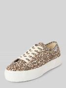 Superga Sneaker mit Schnürverschluss in Cognac, Größe 36