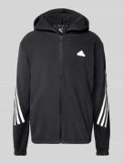 adidas Sportswear Sweatjacke mit Logo-Print in Black, Größe L