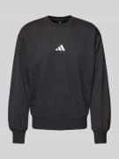 adidas Sportswear Sweatshirt mit Label-Stitching in Black, Größe L