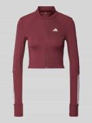 adidas Sportswear Longsleeve mit durchgehendem Reißverschluss in Auber...