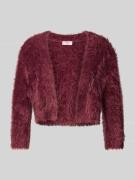 V.M. Bolero mit 3/4-Ärmel in Bordeaux, Größe XS