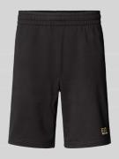 EA7 Emporio Armani Shorts mit elastischem Bund in Black, Größe L